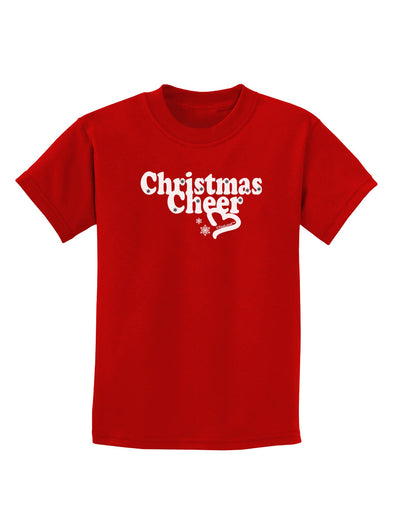 Christmas Cheer BnW Childrens Dark T-Shirt-Childrens T-Shirt-TooLoud-Red-X-Small-Davson Sales