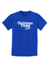 Christmas Cheer BnW Childrens Dark T-Shirt-Childrens T-Shirt-TooLoud-Royal-Blue-X-Small-Davson Sales