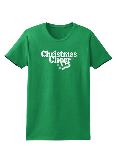 Christmas Cheer BnW Womens Dark T-Shirt-TooLoud-Kelly-Green-X-Small-Davson Sales