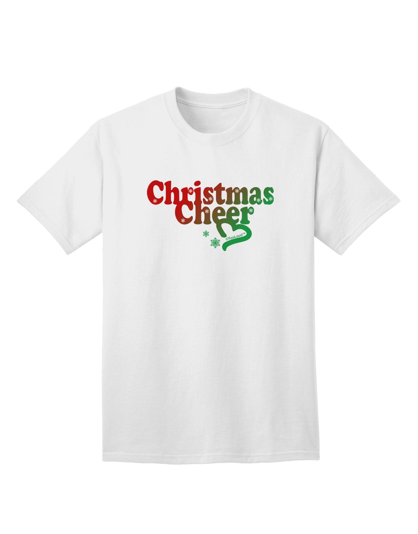 Christmas Cheer Color Adult T-Shirt-Mens T-Shirt-TooLoud-White-Small-Davson Sales