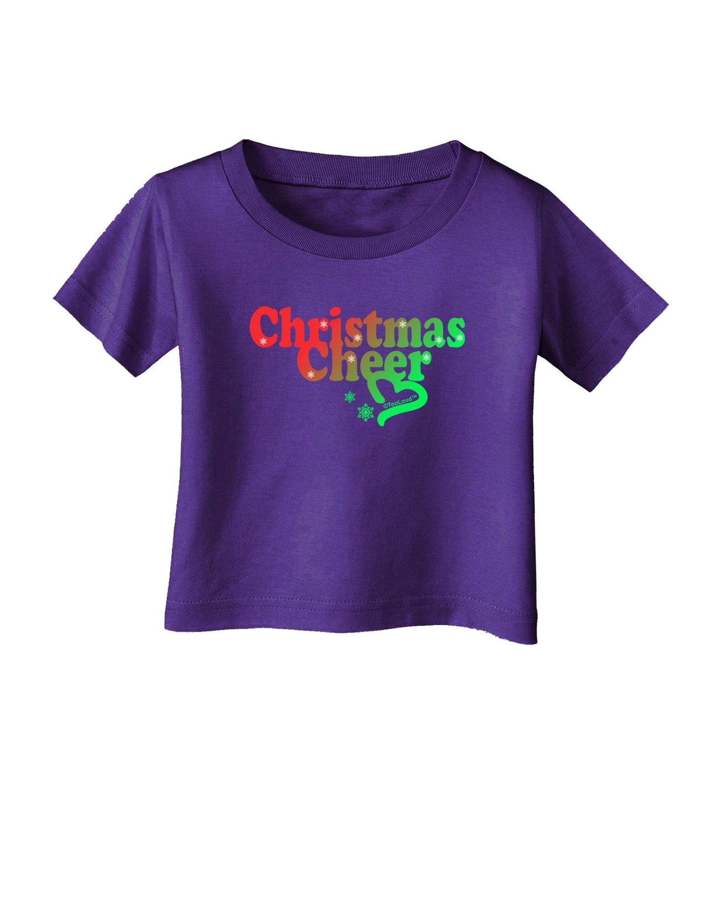 Christmas Cheer Color Infant T-Shirt Dark-Infant T-Shirt-TooLoud-Purple-06-Months-Davson Sales