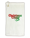 Christmas Cheer Color Micro Terry Gromet Golf Towel 16 x 25 inch-Golf Towel-TooLoud-White-Davson Sales