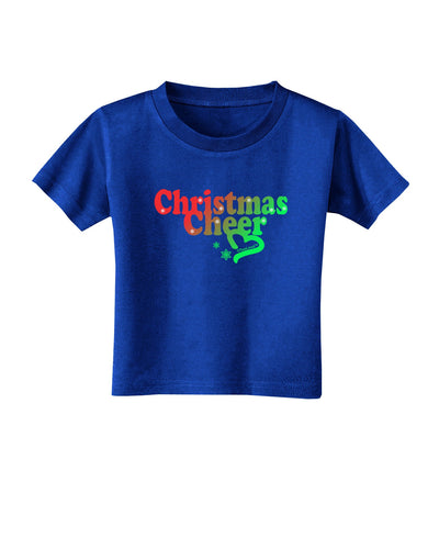 Christmas Cheer Color Toddler T-Shirt Dark-Toddler T-Shirt-TooLoud-Royal-Blue-2T-Davson Sales