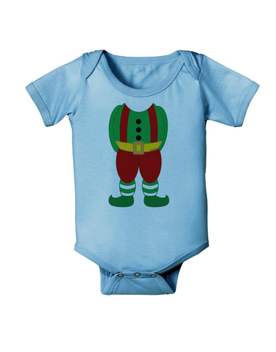 Christmas Elf Boy Character Body Baby Romper Bodysuit-Baby Romper-TooLoud-Light-Blue-06-Months-Davson Sales