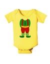 Christmas Elf Boy Character Body Baby Romper Bodysuit-Baby Romper-TooLoud-Yellow-06-Months-Davson Sales