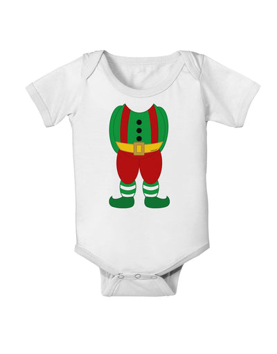 Christmas Elf Boy Character Body Baby Romper Bodysuit-Baby Romper-TooLoud-White-06-Months-Davson Sales