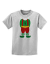 Christmas Elf Boy Character Body Childrens T-Shirt-Childrens T-Shirt-TooLoud-AshGray-X-Small-Davson Sales