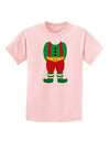 Christmas Elf Boy Character Body Childrens T-Shirt-Childrens T-Shirt-TooLoud-PalePink-X-Small-Davson Sales