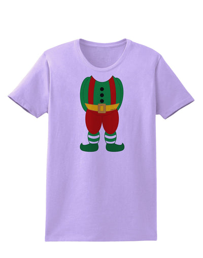 Christmas Elf Boy Character Body Womens T-Shirt-Womens T-Shirt-TooLoud-Lavender-X-Small-Davson Sales
