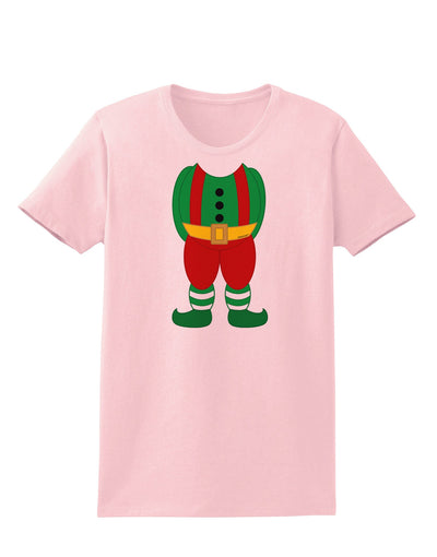 Christmas Elf Boy Character Body Womens T-Shirt-Womens T-Shirt-TooLoud-PalePink-X-Small-Davson Sales