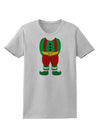 Christmas Elf Boy Character Body Womens T-Shirt-Womens T-Shirt-TooLoud-AshGray-X-Small-Davson Sales