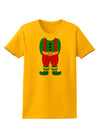 Christmas Elf Boy Character Body Womens T-Shirt-Womens T-Shirt-TooLoud-Gold-X-Small-Davson Sales