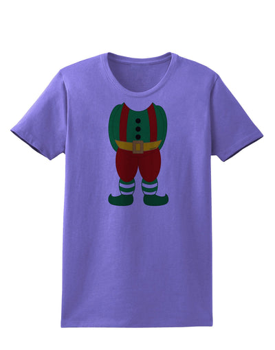 Christmas Elf Boy Character Body Womens T-Shirt-Womens T-Shirt-TooLoud-Violet-X-Small-Davson Sales