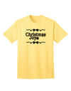 Christmas Joy BnW Adult T-Shirt-Mens T-Shirt-TooLoud-Yellow-Small-Davson Sales