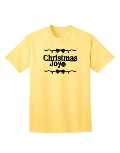 Christmas Joy BnW Adult T-Shirt-Mens T-Shirt-TooLoud-Yellow-Small-Davson Sales