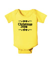 Christmas Joy BnW Baby Romper Bodysuit-Baby Romper-TooLoud-Yellow-06-Months-Davson Sales