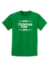 Christmas Joy BnW Childrens Dark T-Shirt-Childrens T-Shirt-TooLoud-Kelly-Green-X-Small-Davson Sales