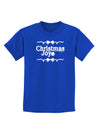Christmas Joy BnW Childrens Dark T-Shirt-Childrens T-Shirt-TooLoud-Royal-Blue-X-Small-Davson Sales