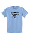Christmas Joy BnW Childrens T-Shirt-Childrens T-Shirt-TooLoud-Light-Blue-X-Small-Davson Sales