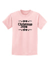 Christmas Joy BnW Childrens T-Shirt-Childrens T-Shirt-TooLoud-PalePink-X-Small-Davson Sales
