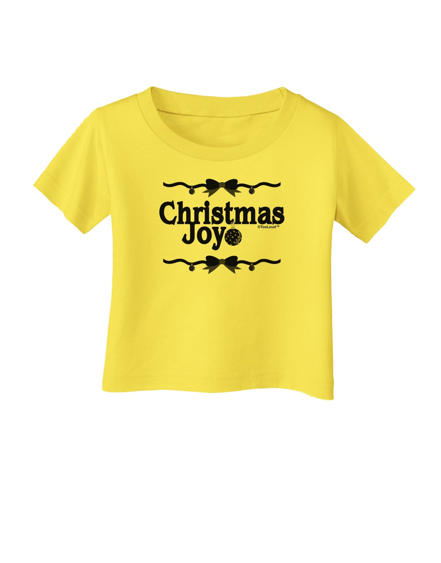 Christmas Joy BnW Infant T-Shirt-Infant T-Shirt-TooLoud-Yellow-06-Months-Davson Sales