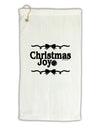 Christmas Joy BnW Micro Terry Gromet Golf Towel 16 x 25 inch-Golf Towel-TooLoud-White-Davson Sales