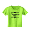 Christmas Joy BnW Toddler T-Shirt-Toddler T-Shirt-TooLoud-Lime-Green-2T-Davson Sales