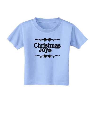 Christmas Joy BnW Toddler T-Shirt-Toddler T-Shirt-TooLoud-Aquatic-Blue-2T-Davson Sales