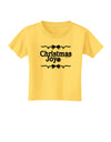 Christmas Joy BnW Toddler T-Shirt-Toddler T-Shirt-TooLoud-Yellow-2T-Davson Sales