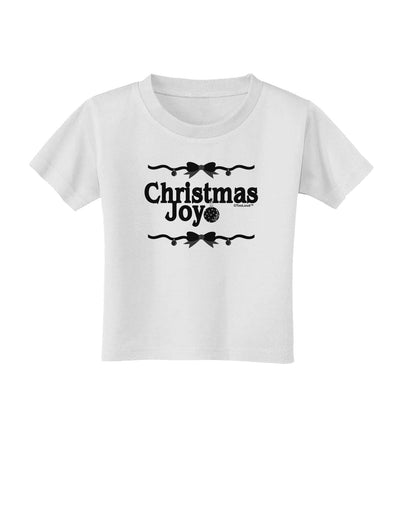 Christmas Joy BnW Toddler T-Shirt-Toddler T-Shirt-TooLoud-White-2T-Davson Sales