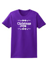 Christmas Joy BnW Womens Dark T-Shirt-TooLoud-Purple-X-Small-Davson Sales