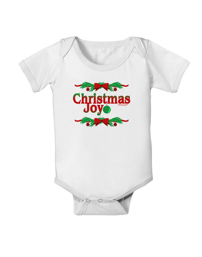 Christmas Joy Color Baby Romper Bodysuit-Baby Romper-TooLoud-White-06-Months-Davson Sales