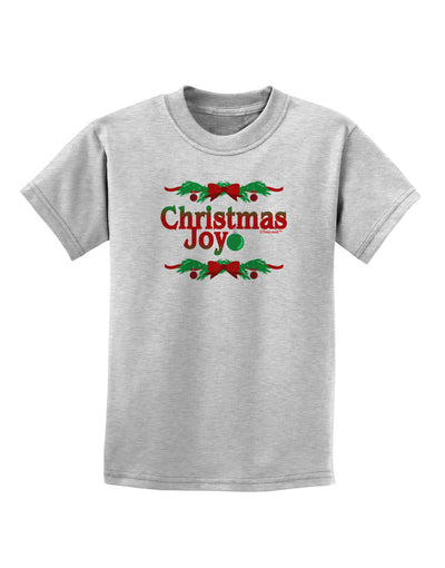 Christmas Joy Color Childrens T-Shirt-Childrens T-Shirt-TooLoud-AshGray-X-Small-Davson Sales