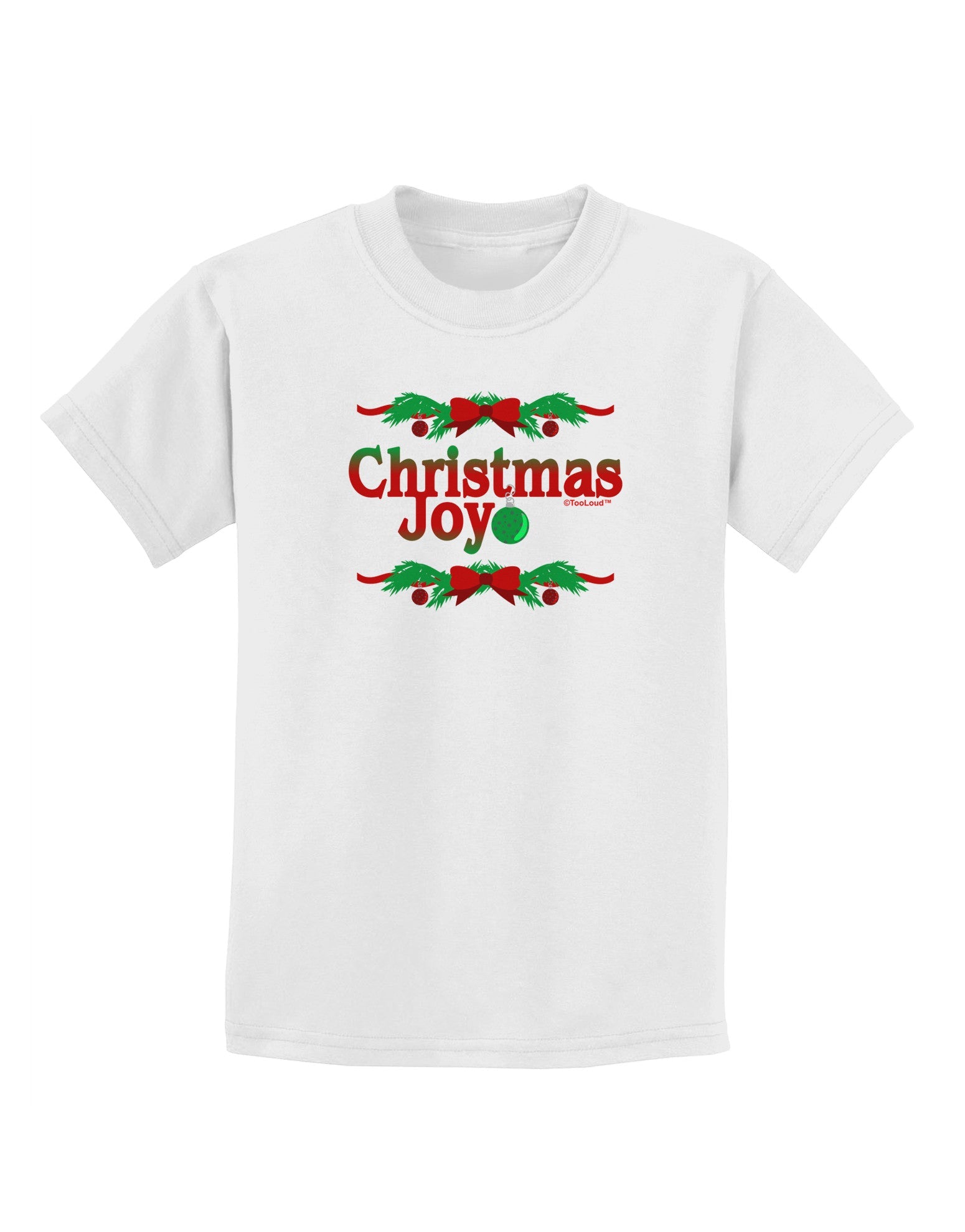 Christmas Joy Color Childrens T-Shirt-Childrens T-Shirt-TooLoud-White-X-Small-Davson Sales