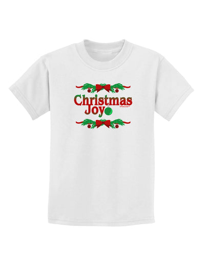 Christmas Joy Color Childrens T-Shirt-Childrens T-Shirt-TooLoud-White-X-Small-Davson Sales