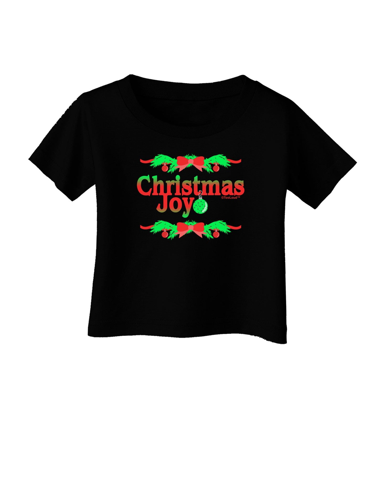 Christmas Joy Color Infant T-Shirt Dark-Infant T-Shirt-TooLoud-Black-06-Months-Davson Sales