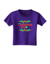 Christmas Joy Color Toddler T-Shirt Dark-Toddler T-Shirt-TooLoud-Purple-2T-Davson Sales