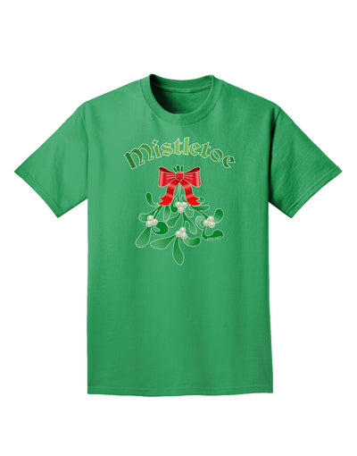 Christmas Kiss Mistletoe Adult Dark T-Shirt-Mens T-Shirt-TooLoud-Kelly-Green-Small-Davson Sales