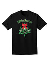 Christmas Kiss Mistletoe Adult Dark T-Shirt-Mens T-Shirt-TooLoud-Black-Small-Davson Sales