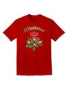 Christmas Kiss Mistletoe Adult Dark T-Shirt-Mens T-Shirt-TooLoud-Red-Small-Davson Sales