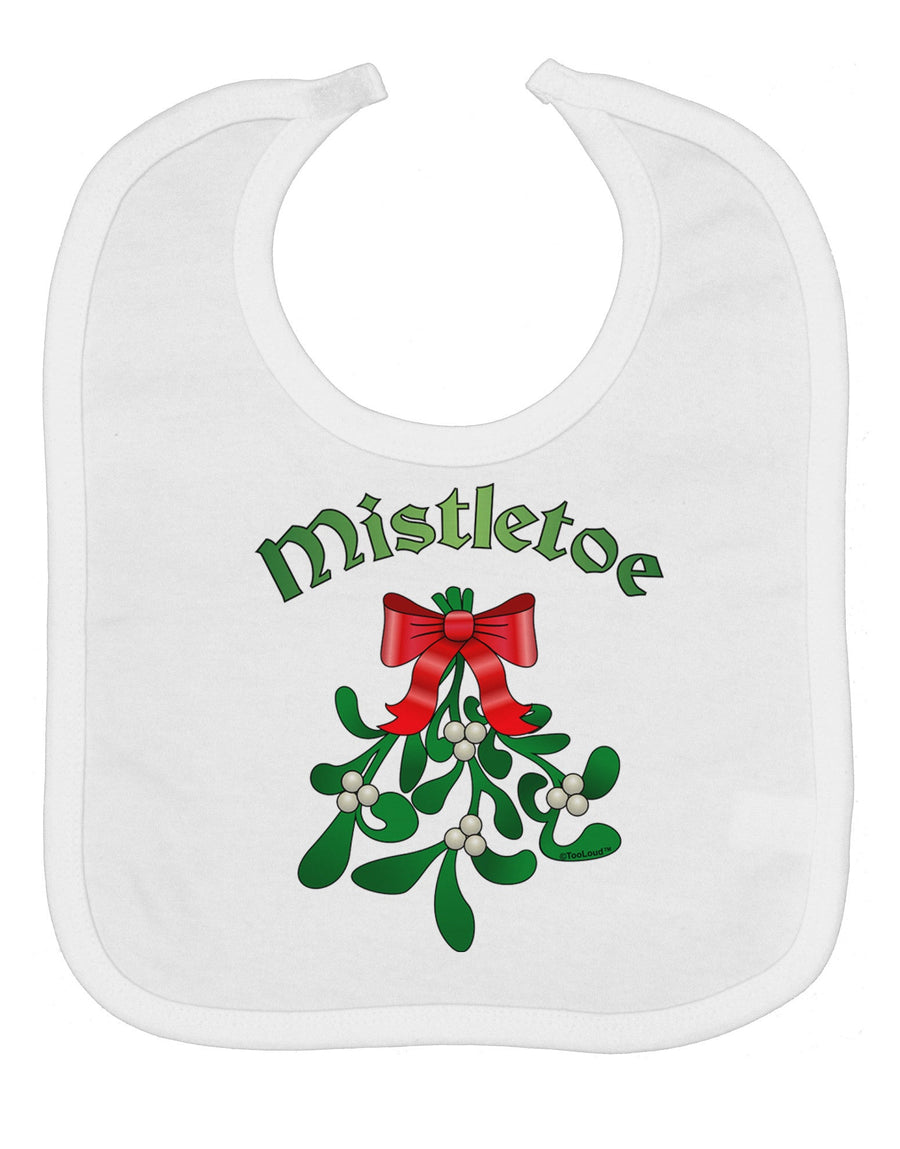 Christmas Kiss Mistletoe Baby Bib