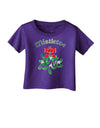 Christmas Kiss Mistletoe Infant T-Shirt Dark-Infant T-Shirt-TooLoud-Purple-06-Months-Davson Sales