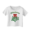 Christmas Kiss Mistletoe Infant T-Shirt-Infant T-Shirt-TooLoud-White-06-Months-Davson Sales