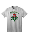 Christmas Kiss Mistletoe - Premium Adult T-Shirt for Festive Season-Mens T-shirts-TooLoud-AshGray-Small-Davson Sales