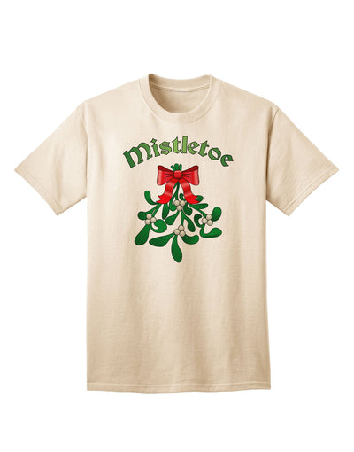 Christmas Kiss Mistletoe - Premium Adult T-Shirt for Festive Season-Mens T-shirts-TooLoud-Natural-Small-Davson Sales