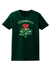 Christmas Kiss Mistletoe Womens Dark T-Shirt-TooLoud-Forest-Green-Small-Davson Sales