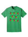 Christmas Lights Red and Green Adult Dark T-Shirt-Mens T-Shirt-TooLoud-Kelly-Green-Small-Davson Sales