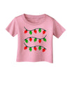 Christmas Lights Red and Green Infant T-Shirt-Infant T-Shirt-TooLoud-Candy-Pink-06-Months-Davson Sales