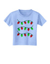 Christmas Lights Red and Green Toddler T-Shirt-Toddler T-Shirt-TooLoud-Aquatic-Blue-2T-Davson Sales