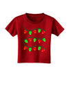 Christmas Lights Red and Green Toddler T-Shirt Dark-Toddler T-Shirt-TooLoud-Clover-Green-2T-Davson Sales